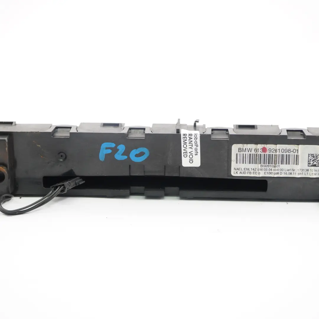 Radio Control Switch Panel to BMW F20 F21 F30 F31 F32 F33 F34 with Part number 9261098 BMW F20 F21 F30 F31 F32 F33 F34 Radio Control Switch Panel - SKU 9261098 - Part number 9261098