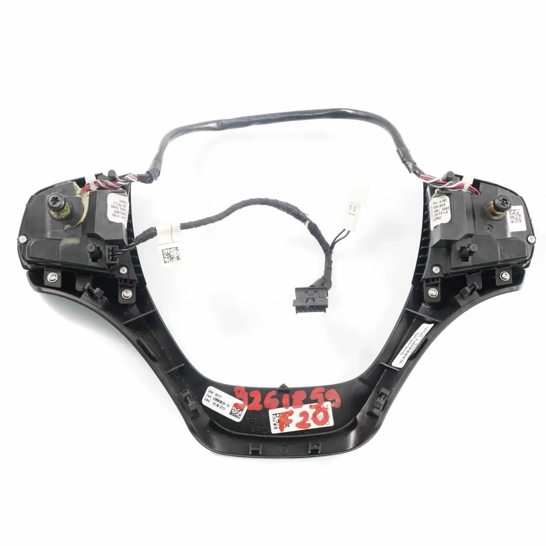 Trim Multifunction Switch Steering Wheel to BMW F20 F21 F30 F31 Cover with Part number 9261859 BMW F20 F21 F30 F31 Cover Trim Multifunction Switch Steering Wheel - SKU 9261859 - Part number 9261859