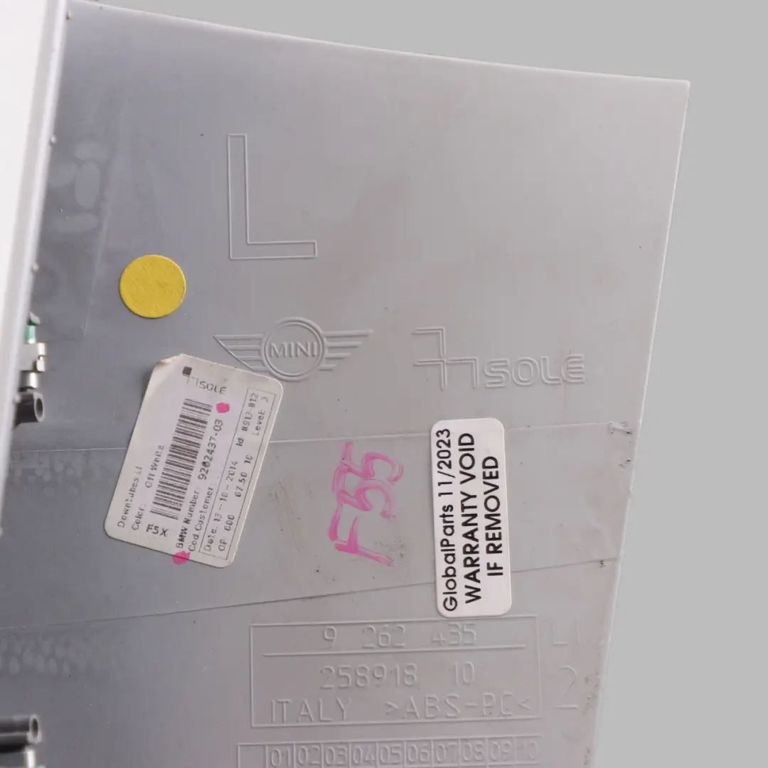 Interior Instrument Panel Down Tube Centre Middle Left N/S OFF White to Mini F55 with Part number 9262437 Mini F55 Interior Instrument Panel Down Tube Centre Middle Left N/S OFF White - SKU 9262437 - Part number 9262437