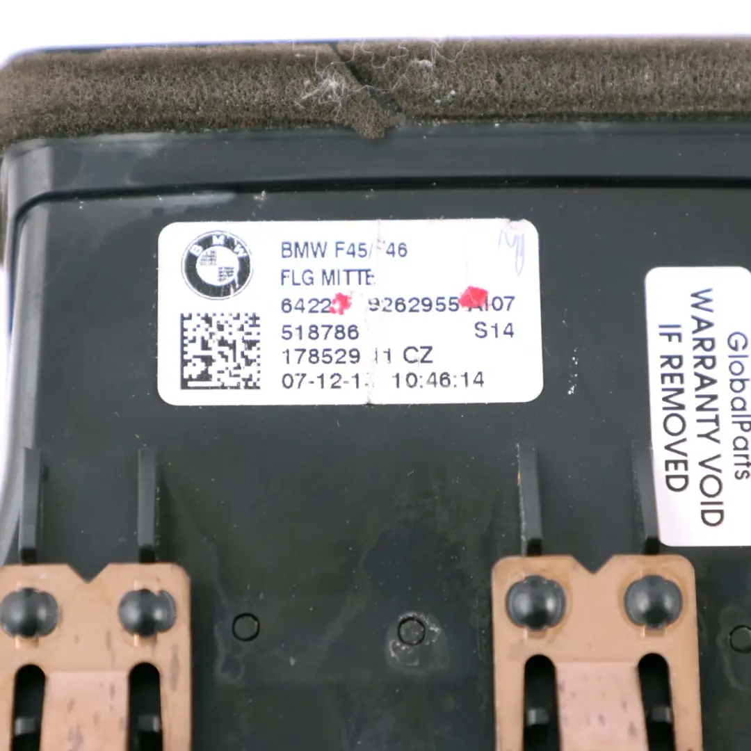 BMW F45 Active Tourer Salpicadero Consola Central Rejilla Ventilación - SKU 9262955 - Número de pieza 9262955