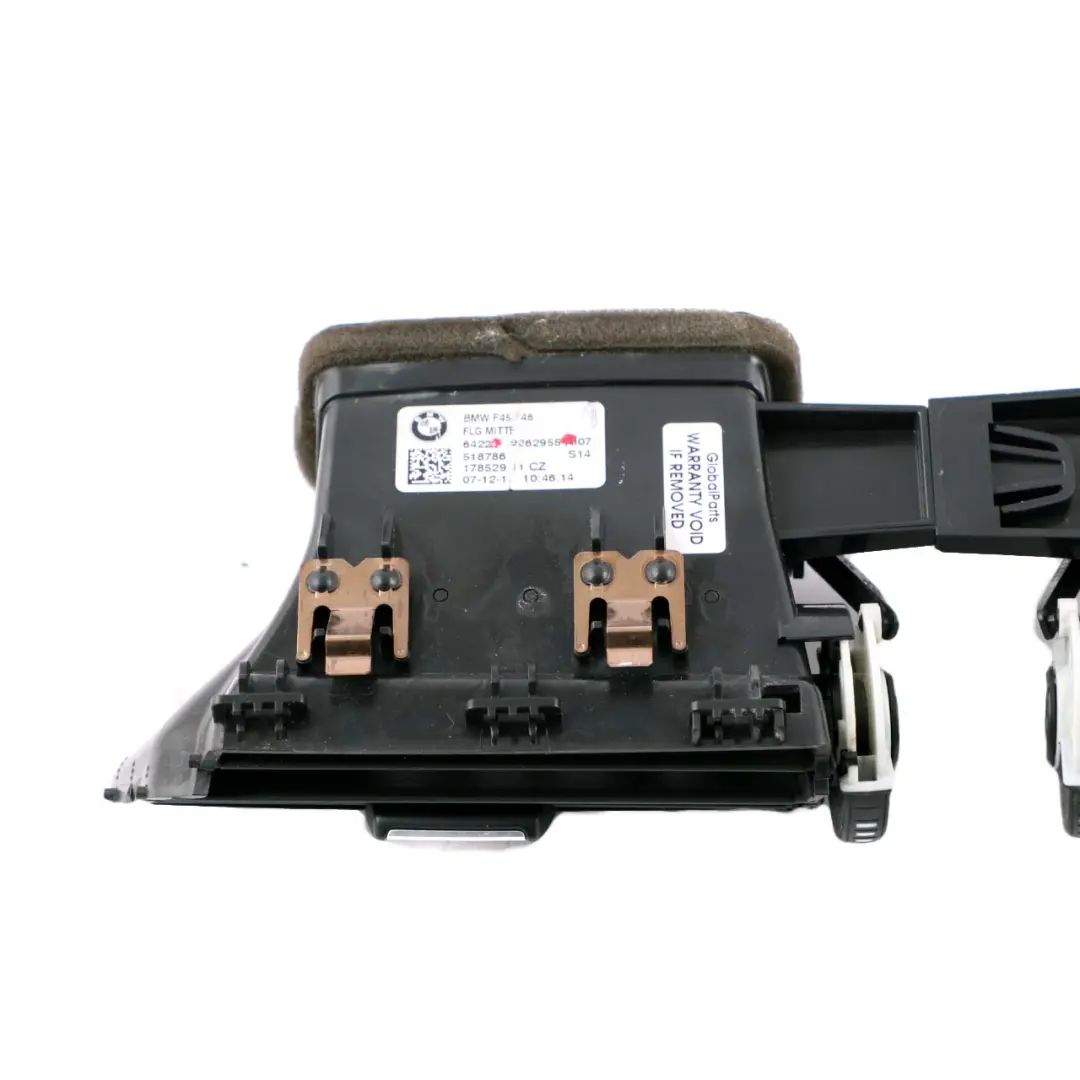 Salpicadero Consola Central Rejilla Ventilación para BMW F45 Active Tourer con número de pieza 9262955 BMW F45 Active Tourer Salpicadero Consola Central Rejilla Ventilación - SKU 9262955 - Número de pieza 9262955