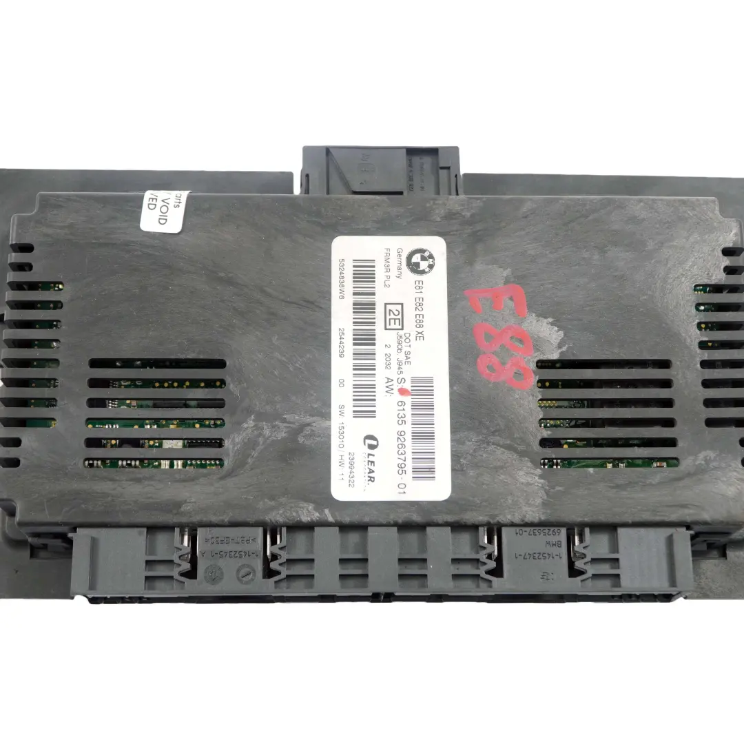 Footwell Module BMW E88 Light ECU PL2 FRM3R Lear  - SKU 9263795 - Part number 9263795