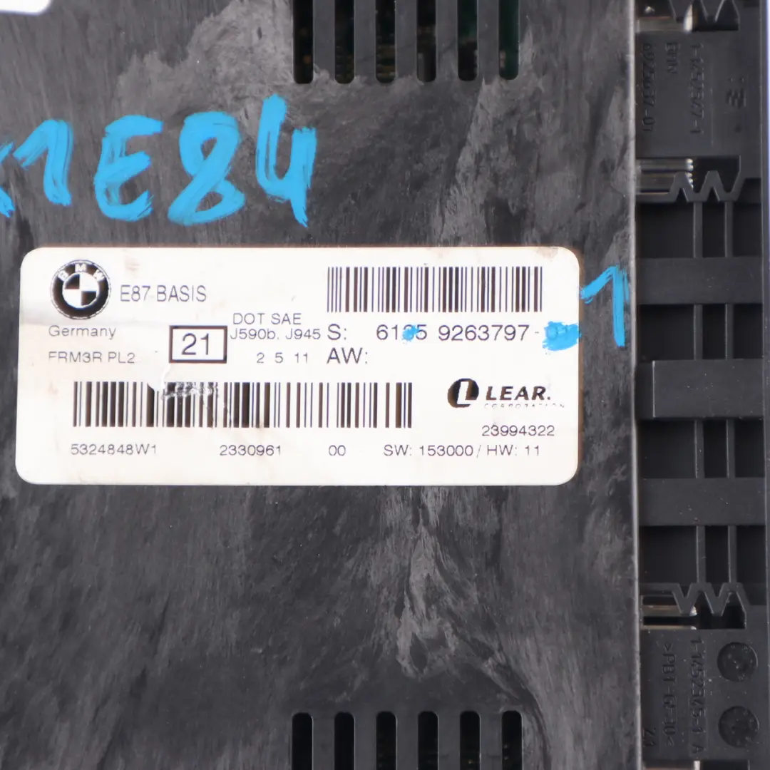 BMW X1 E84 Footwell Light Module Control Unit ECU PL2 FRM3R - SKU 9263797-1 - Part number 9263797