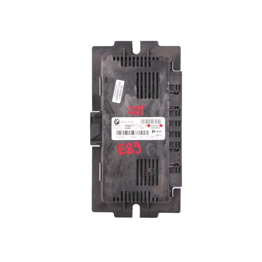 Footwell Light Control Unit Module ECU Lear FRM3R PL2 to BMW Z4 E89 with Part number 9263801 BMW Z4 E89 Footwell Light Control Unit Module ECU Lear FRM3R PL2 - SKU 9263801 - Part number 9263801