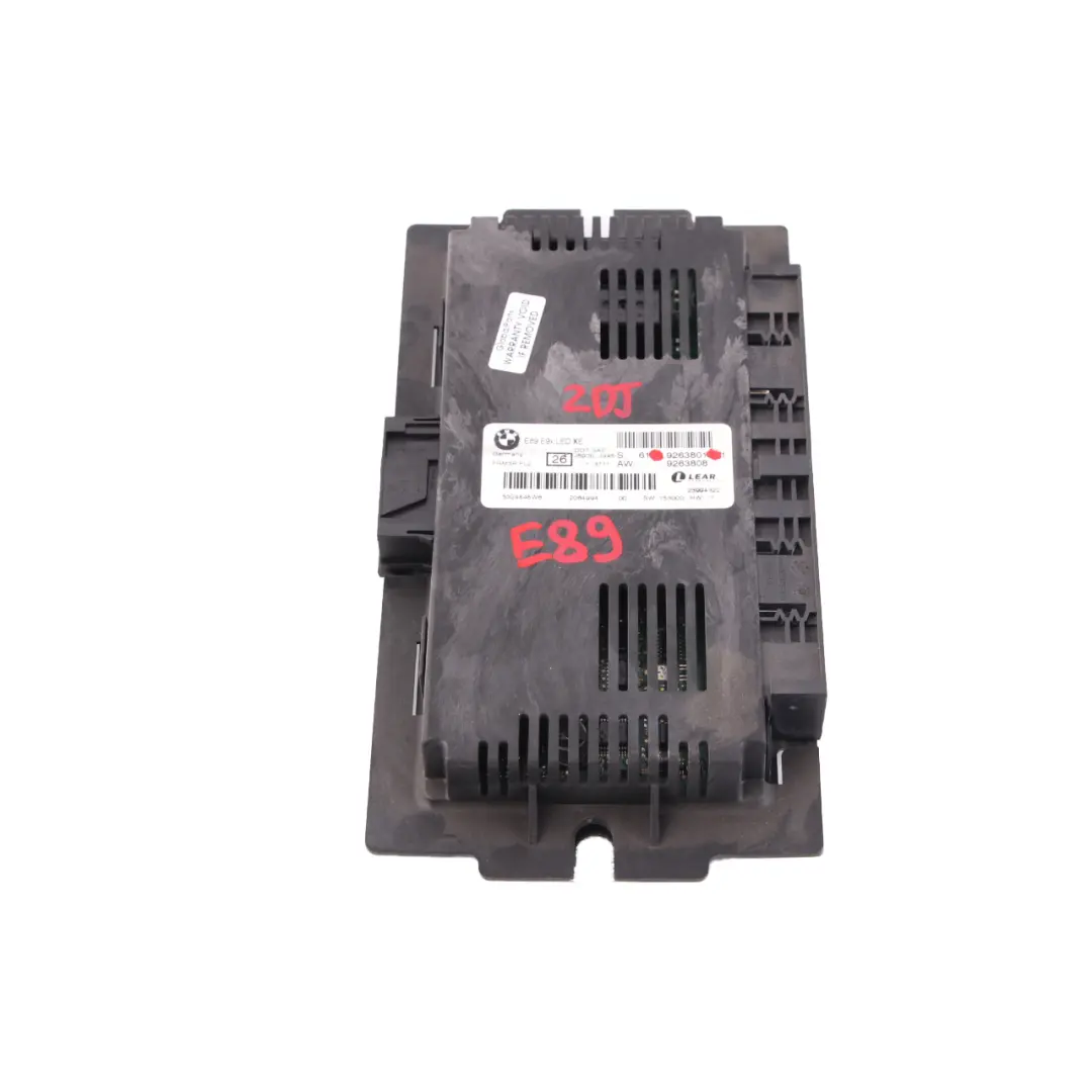 BMW Z4 E89 Fußraum Licht Steuergerät Modul ECU Lear FRM3R PL2 - SKU 9263801 - Teilenummer 9263801