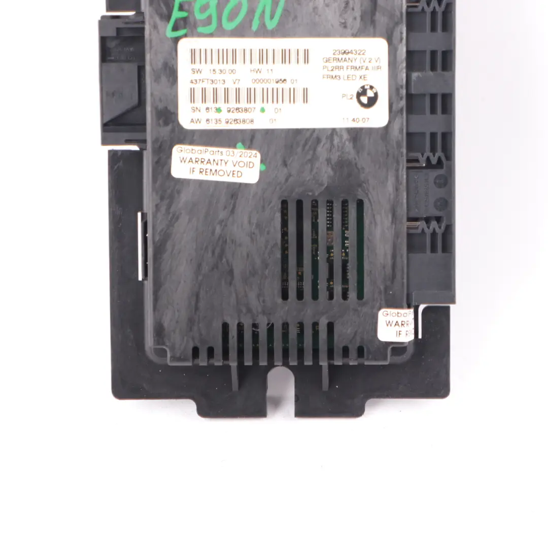 Footwell Light Module Control Unit ECU FRM3 LED PL2RR to BMW E90 LCI with Part number 9263807 BMW E90 LCI Footwell Light Module Control Unit ECU FRM3 LED PL2RR - SKU 9263807 - Part number 9263807