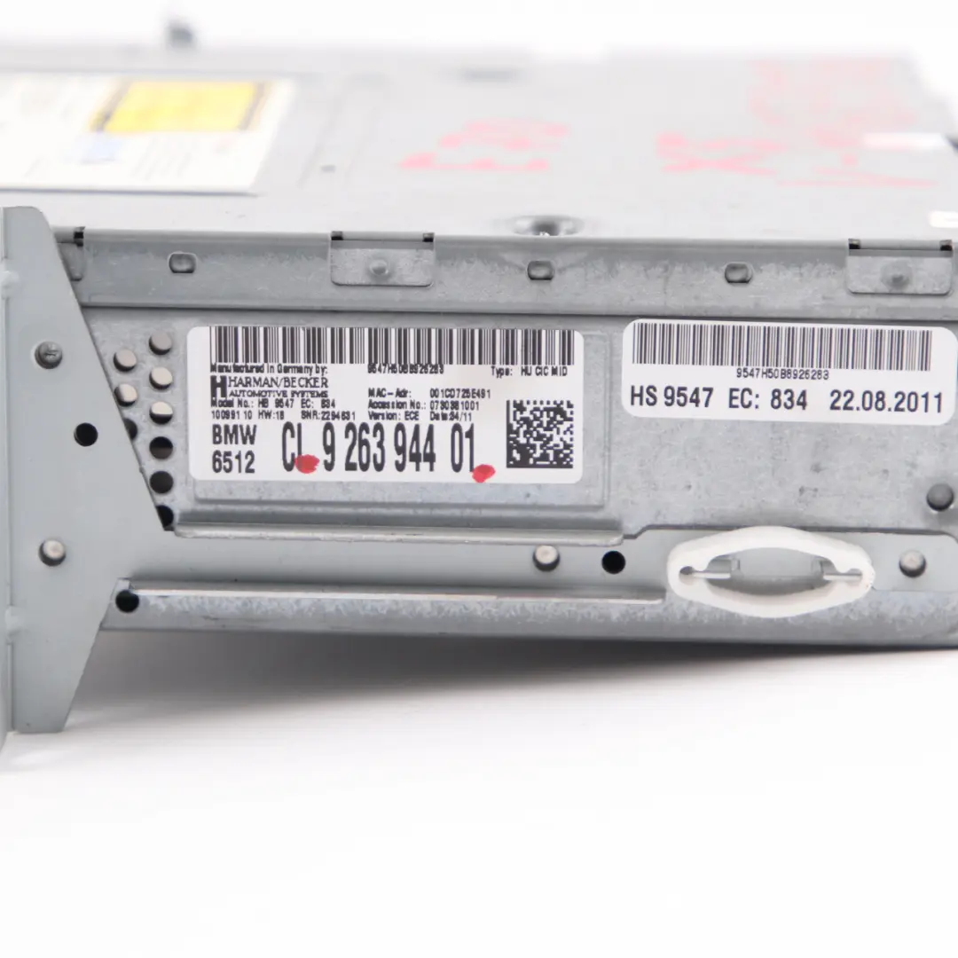 BMW X5 X6 Series E70 E71 CIC MID CD Player Audiosystem - SKU 9263944 - Teilenummer 9263944