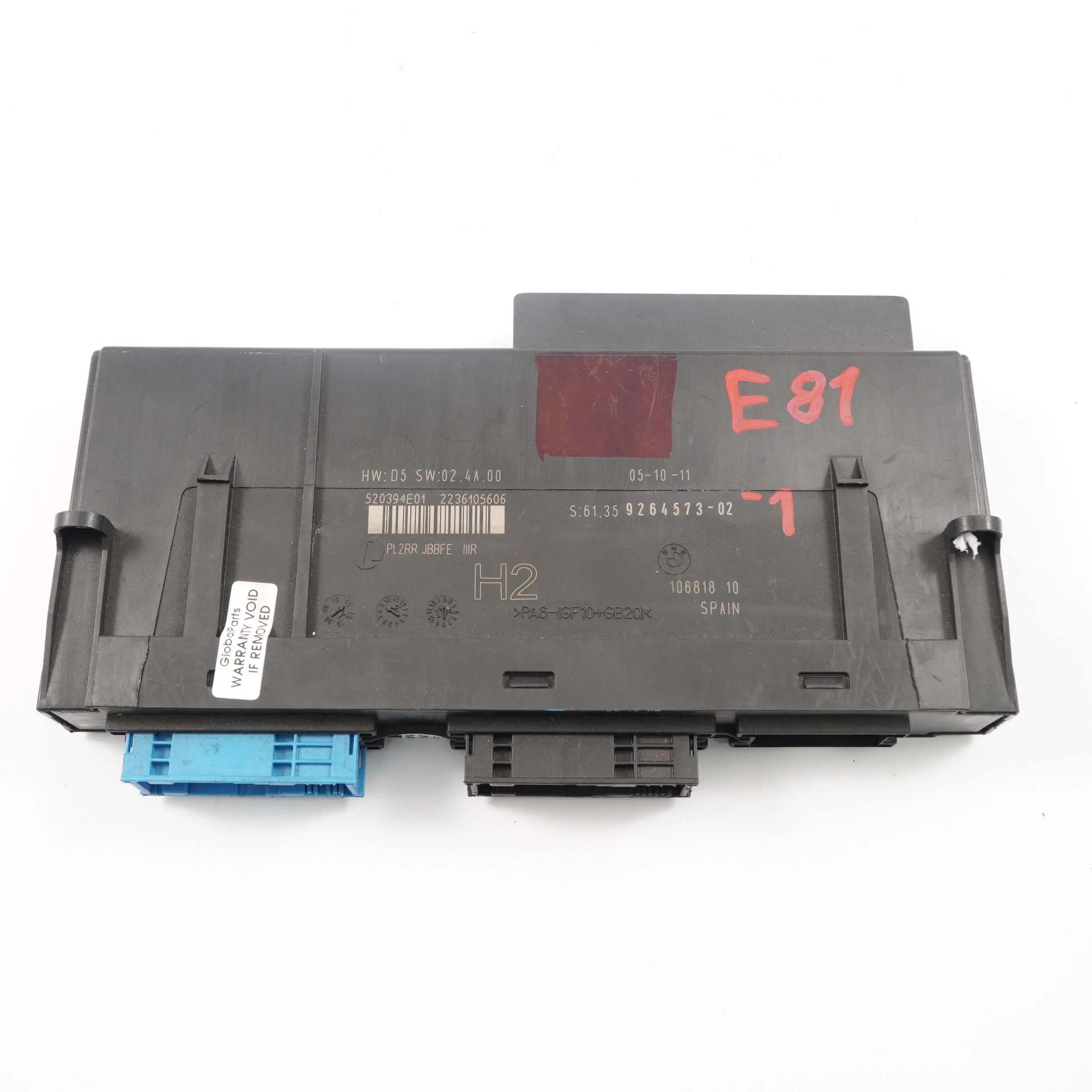 BMW E81 ECU Body Control Module Unit Junction Box H2 PL2 RR JBBFE 9264573
