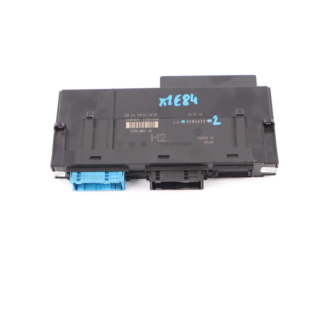 ECU Body Control Module Unit Junction Box H2 PL2RR JBBFE IIIR to BMW X1 E84 with Part number 9264573 BMW X1 E84 ECU Body Control Module Unit Junction Box H2 PL2RR JBBFE IIIR - SKU 9264573-2 - Part number 9264573