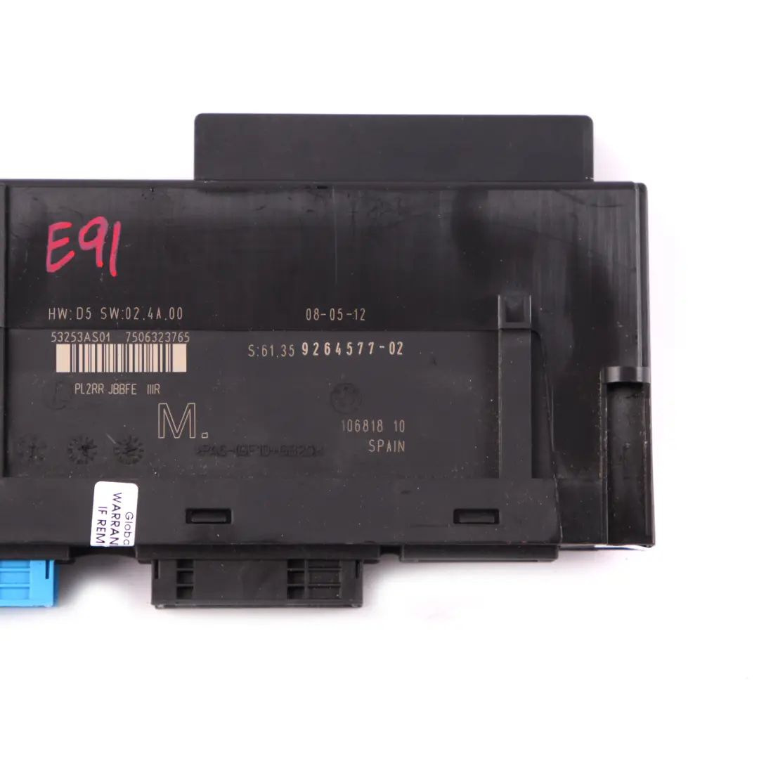 BMW 3 E91 Boîtier Jonction Module Commande Carrosserie ECU M JBBFE IIIR - SKU 9264577 - Numéro de pièce 9264577