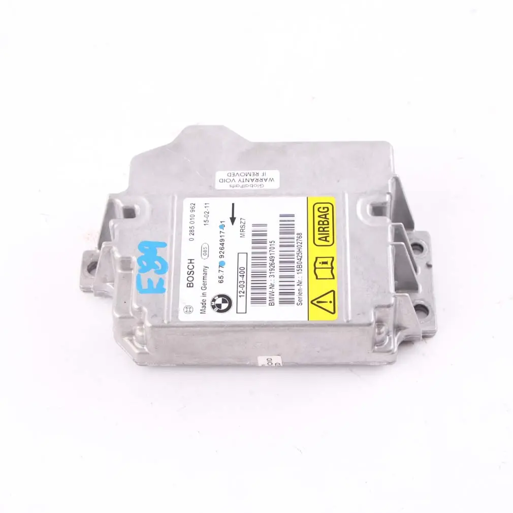 BMW Z4 E89 Roadster Air Module Control Unit ECU - SKU 9264917 - Part number 9264917