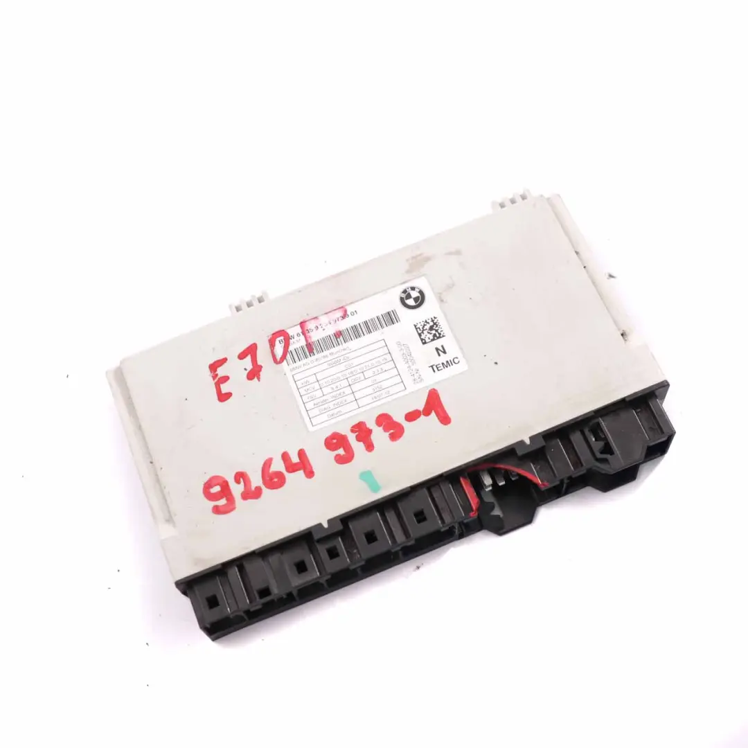 Modulo Unità di Controllo Sedile ECU per BMW X5 E70 con numero di parte 9264973 BMW X5 E70 Modulo Unità di Controllo Sedile ECU - SKU 9264973-1 - Numero di parte 9264973
