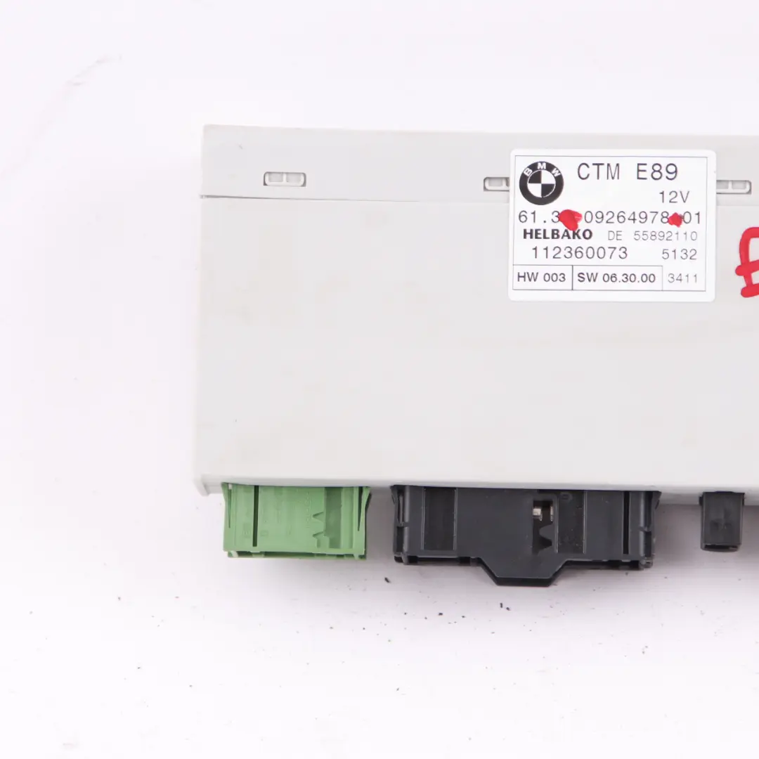 Moduł Sterownik CTM 0 do BMW Z4 E89 o numerze 9264978 BMW Z4 E89 Moduł Sterownik CTM 0 - SKU 9264978 - Numer Części 9264978