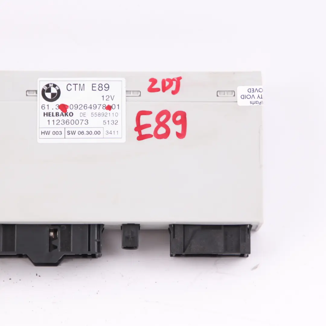 Moduł Sterownik CTM 0 BMW Z4 E89 - SKU 9264978 - Numer Części 9264978