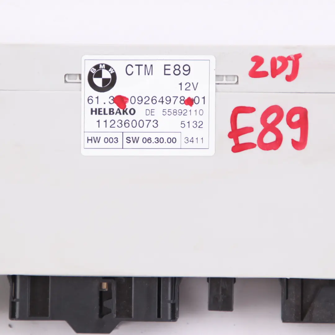 Moduł Sterownik CTM 0 BMW Z4 E89 - SKU 9264978 - Numer Części 9264978
