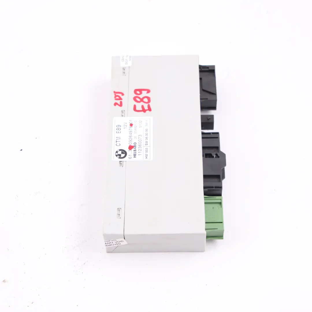 Module de capote CTM 0 pour BMW Z4 E89 Roadster Cabrio à propos du numéro de pièce 9264978 BMW Z4 E89 Roadster Cabrio Module de capote CTM 0 - SKU 9264978 - Numéro de pièce 9264978