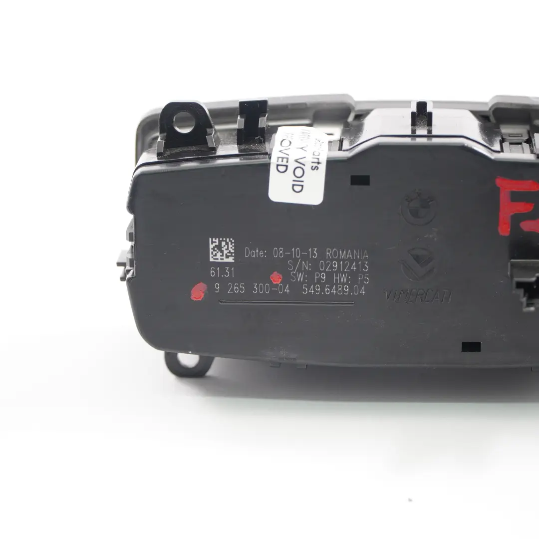 BMW 1 2 Series F20 F21 F22 F23 LCi Headlight Switch Control Element Light - SKU 9265300 - Part number 9265300