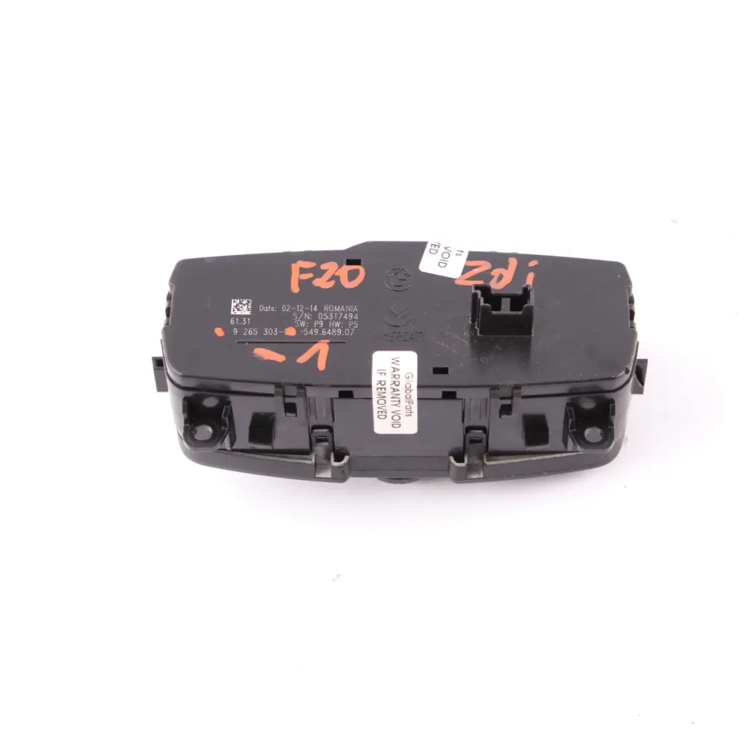  Light Switch BMW F20 F21 F30 F31 Control Element Headlight Headlamp - SKU 9265303-1 - Part number 9265303