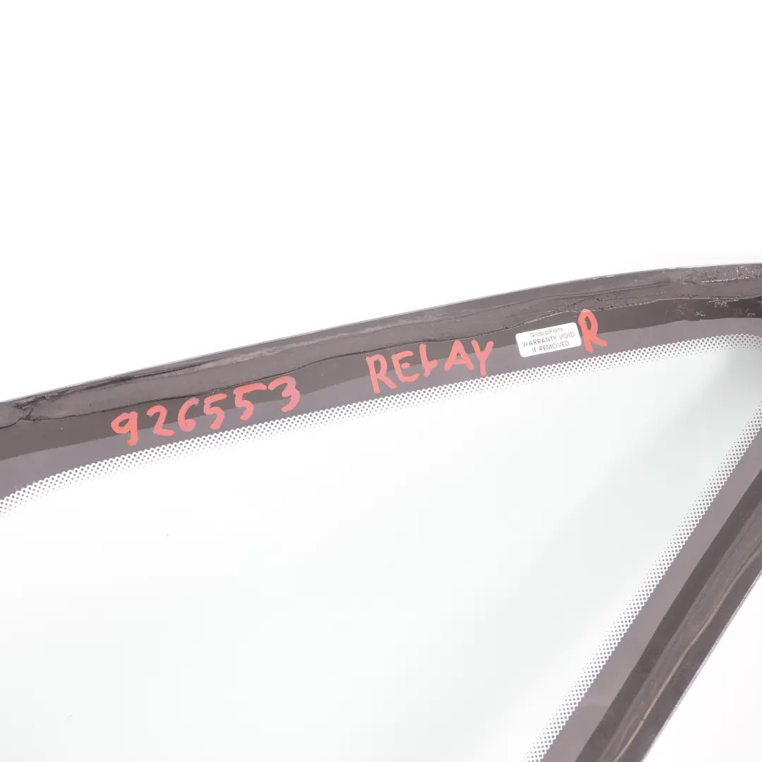 Seitenfenster Fiat Ducato Peugeot Boxer vorne rechts Glas AS2 für mit Teilenummer 926553 Seitenfenster Fiat Ducato Peugeot Boxer vorne rechts Glas AS2 - SKU 926553 - Teilenummer 926553