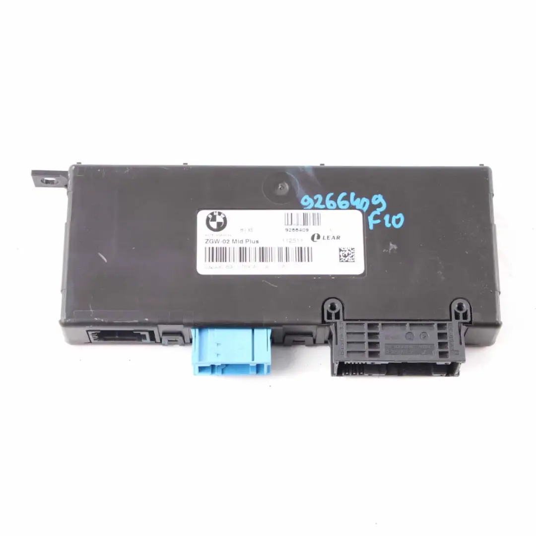 Module de passerelle BMW F10 F11 Central Module Control Unit Lear ZGW-02 pour à propos du numéro de pièce 9266409 Module de passerelle BMW F10 F11 Central Module Control Unit Lear ZGW-02 - SKU 9266409 - Numéro de pièce 9266409