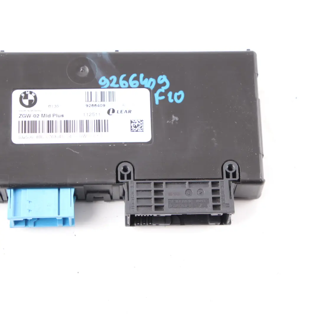  Module de passerelle BMW F10 F11 Central Module Control Unit Lear ZGW-02 - SKU 9266409 - Numéro de pièce 9266409