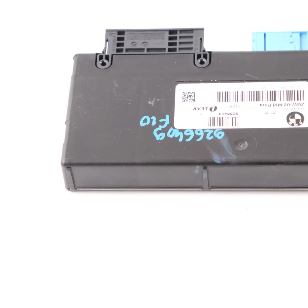 Module de passerelle BMW F10 F11 Central Module Control Unit Lear ZGW-02 pour à propos du numéro de pièce 9266409 Module de passerelle BMW F10 F11 Central Module Control Unit Lear ZGW-02 - SKU 9266409 - Numéro de pièce 9266409