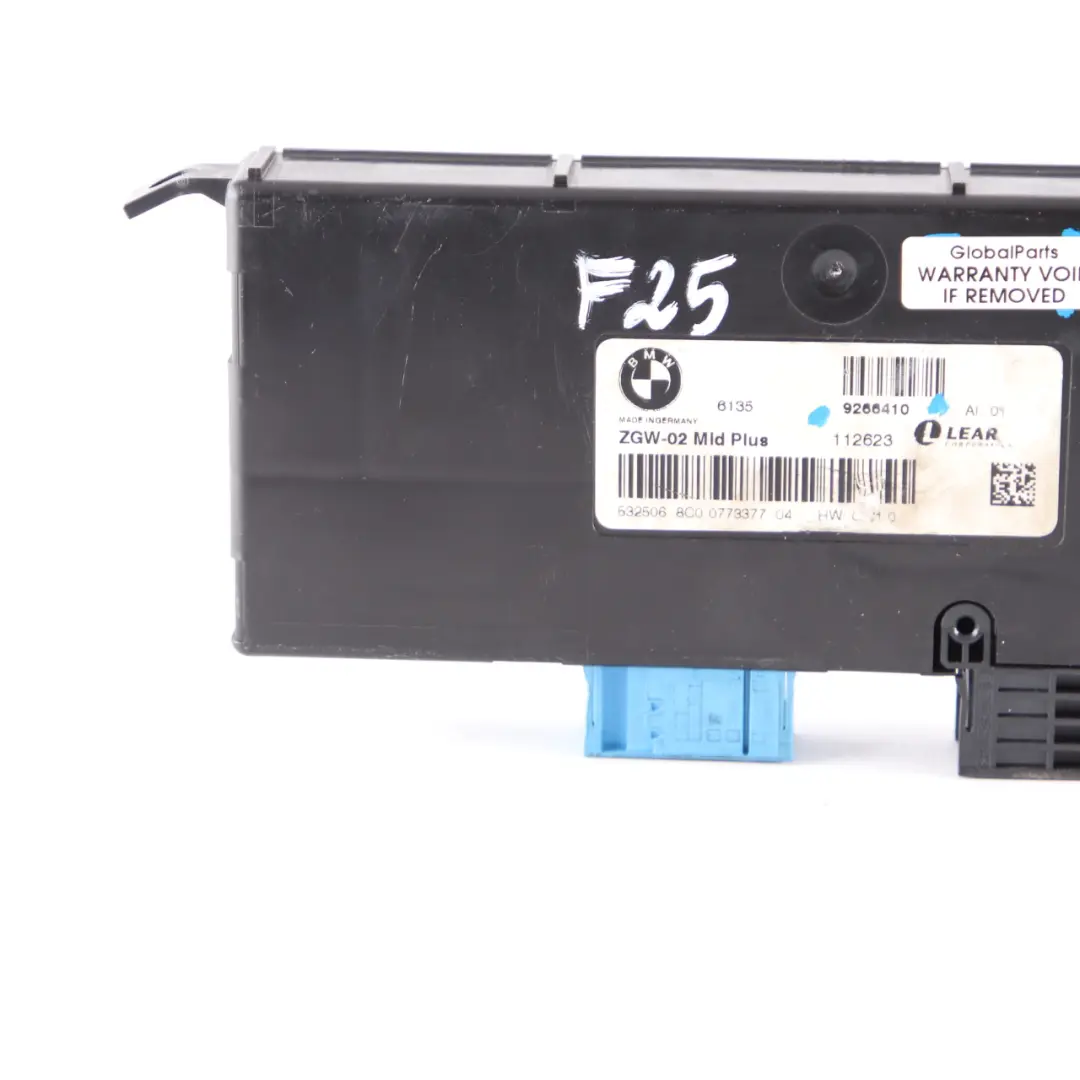 BMW X3 F25 Zentrales Gateway Modul Steuergerät Lear ZGW-02 4SK 9360344 - SKU 9266410 - Teilenummer 9266410