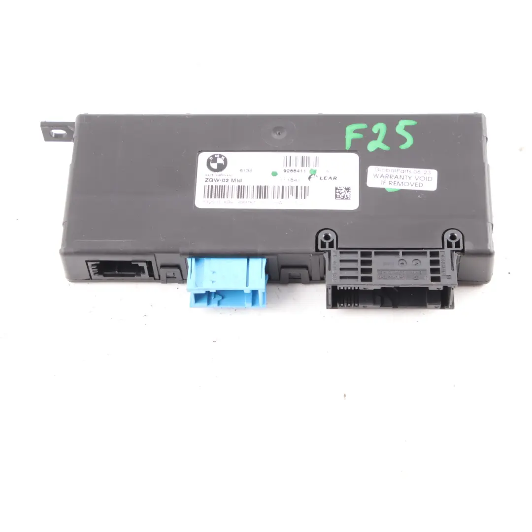 BMW X3 F25 Central Gateway Module Control Unit Lear ZGW-02 MID - SKU 9266411 - Part number 9266411
