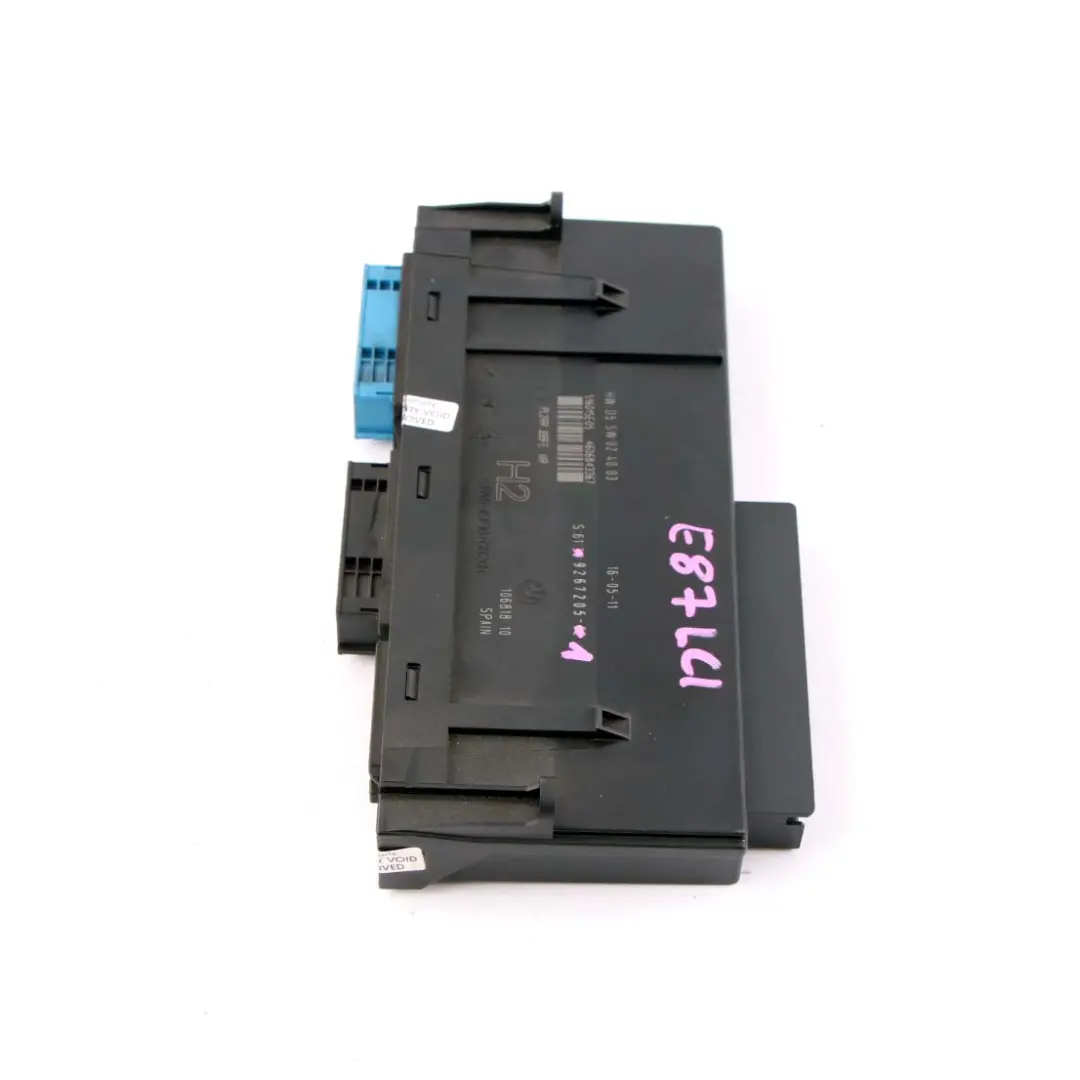 BMW E87 LCI ECU Body Control Modul Anschlussdose H2 PL2RR JBBFE IIIR - SKU 9267205-1 - Teilenummer 9267205