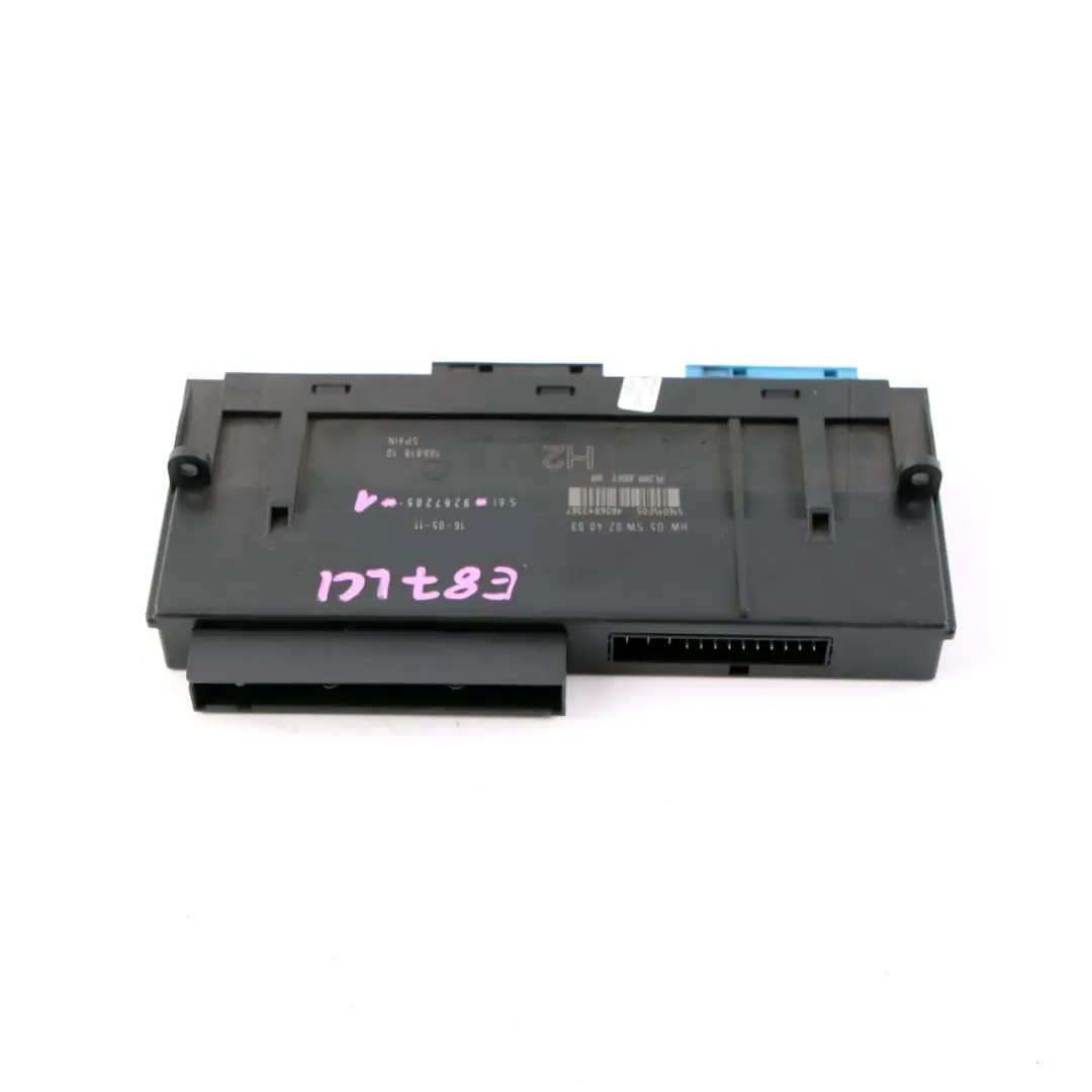 BMW E87 LCI ECU Body Control Modul Anschlussdose H2 PL2RR JBBFE IIIR - SKU 9267205-1 - Teilenummer 9267205
