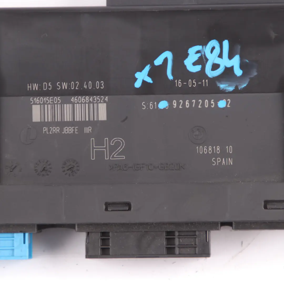  Junction Box BMW X1 E84 ECU Body Control Module H2 PL2RR JBBFE IIIR - SKU 9267205-2 - Part number 9267205
