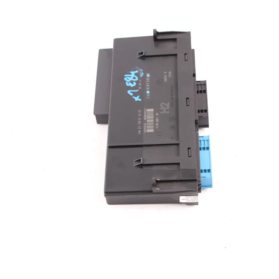  Junction Box BMW X1 E84 ECU Body Control Module H2 PL2RR JBBFE IIIR - SKU 9267205-2 - Part number 9267205