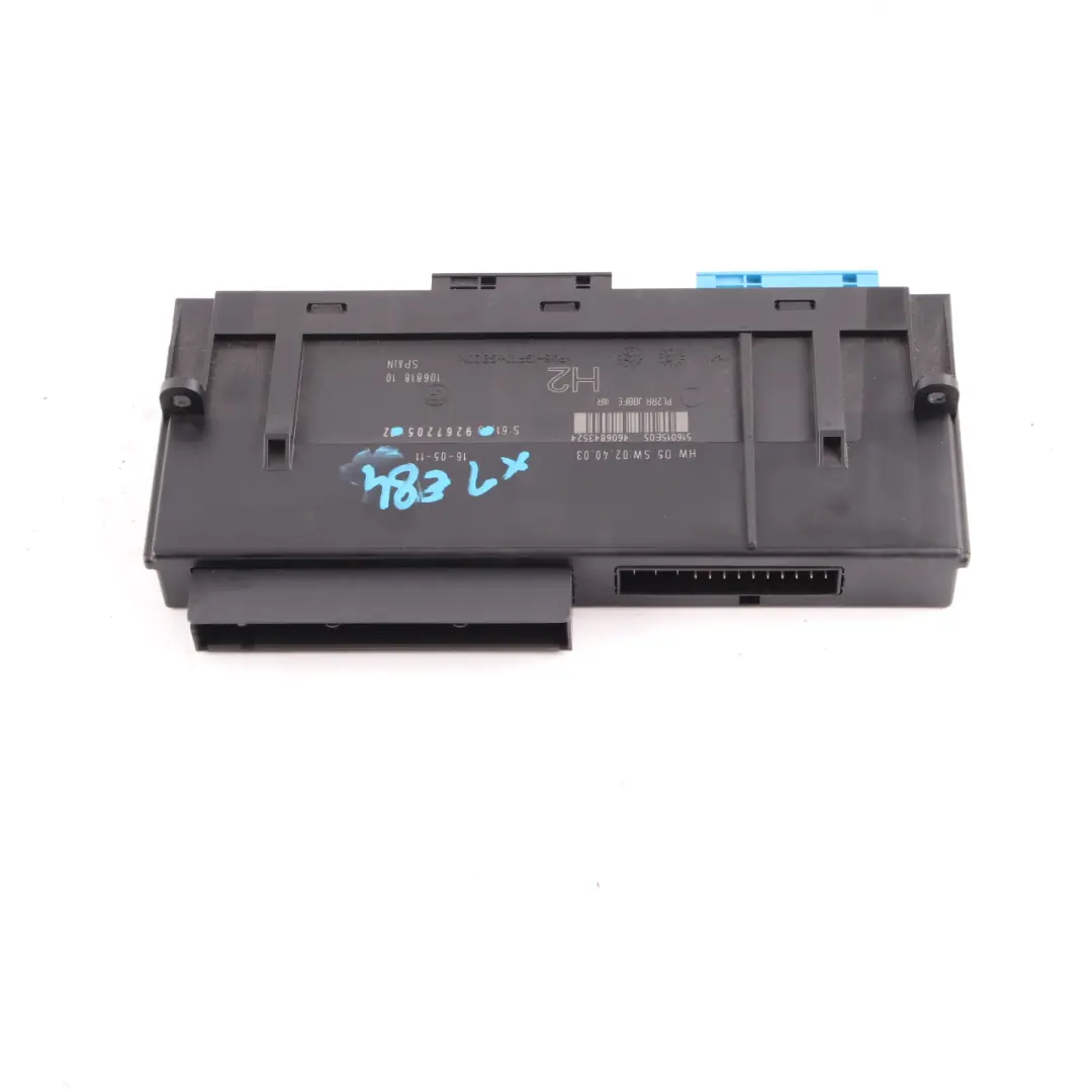  Junction Box BMW X1 E84 ECU Body Control Module H2 PL2RR JBBFE IIIR - SKU 9267205-2 - Part number 9267205