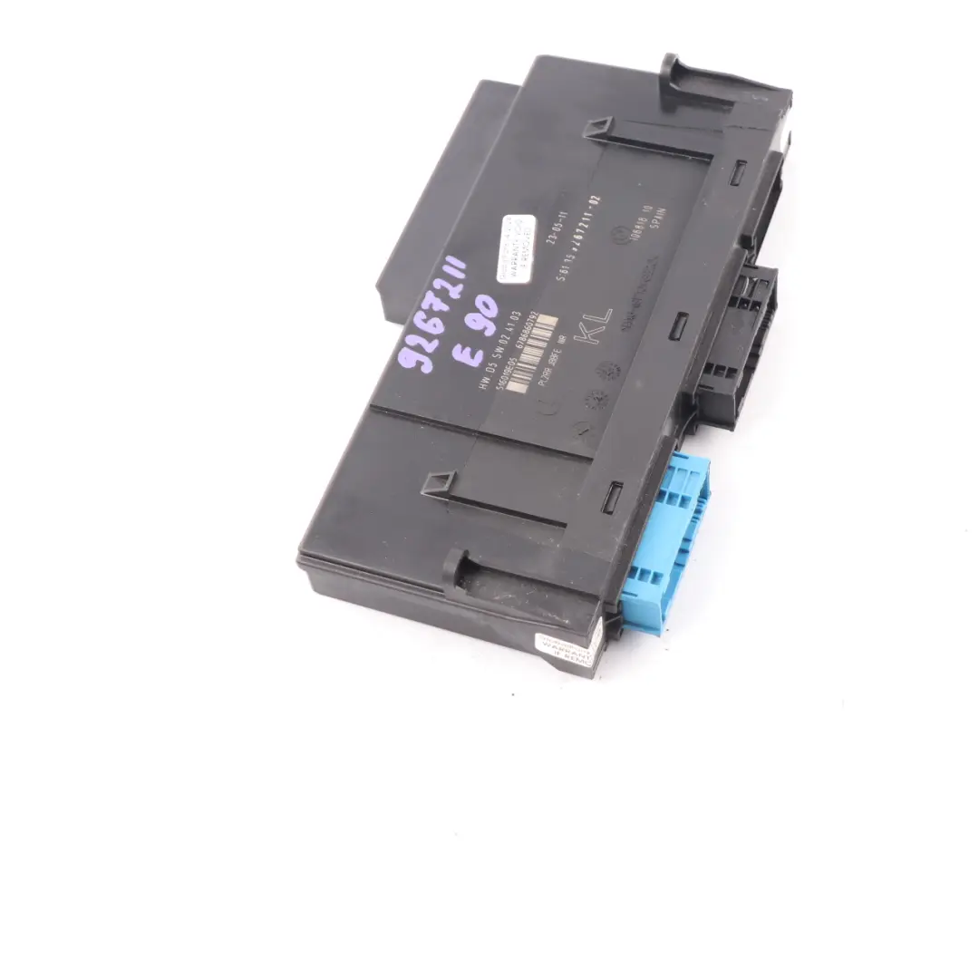 BMW E90 Module de confort Boîte de jonction PL2RR JBBFE IIIR ECU 9364819 - SKU 9267211 - Numéro de pièce 9267211