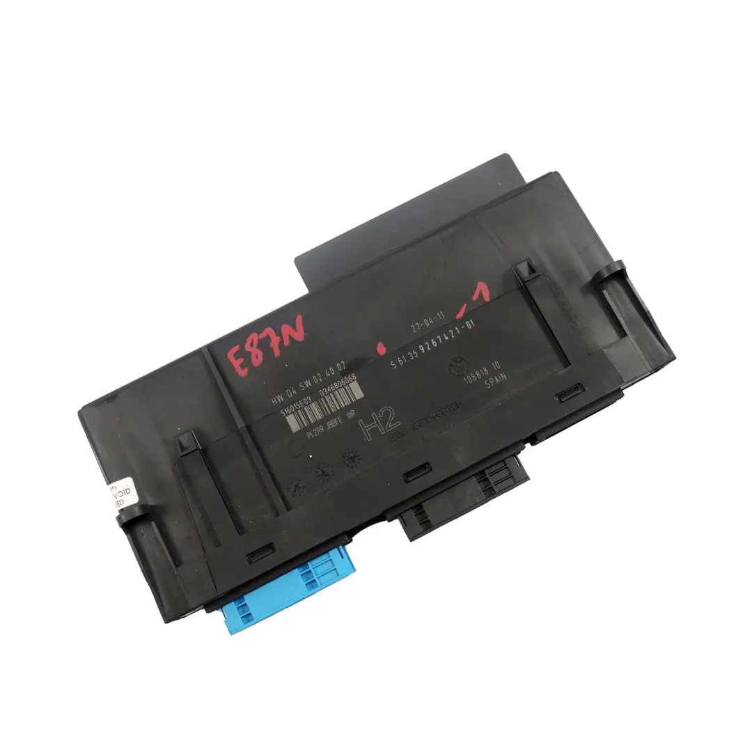 BMW E87 LCI ECU Corpo Controllo Moduli Presa di Attacco PL2RR Jbbfe Iiir 9364819 - SKU 9267421-1 - Numero di parte 9267421