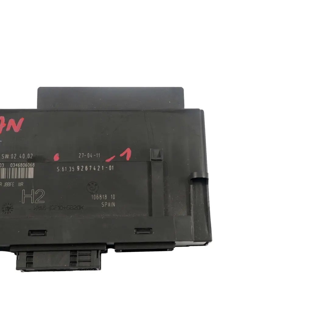 ECU Sterownik Moduł Komfortu PL2RR JBBFE IIIR do BMW E87 LCI o numerze 9267421 BMW E87 LCI ECU Sterownik Moduł Komfortu PL2RR JBBFE IIIR - SKU 9267421-1 - Numer Części 9267421