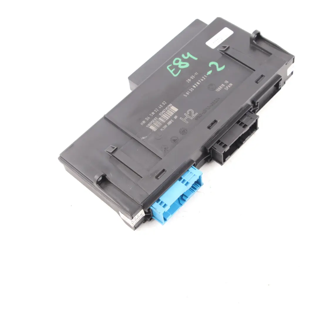 ECU Corps Module de contrôle PL2RR JBBFE IIIR pour BMW E84 à propos du numéro de pièce 9267421 BMW E84 ECU Corps Module de contrôle PL2RR JBBFE IIIR - SKU 9267421-2 - Numéro de pièce 9267421