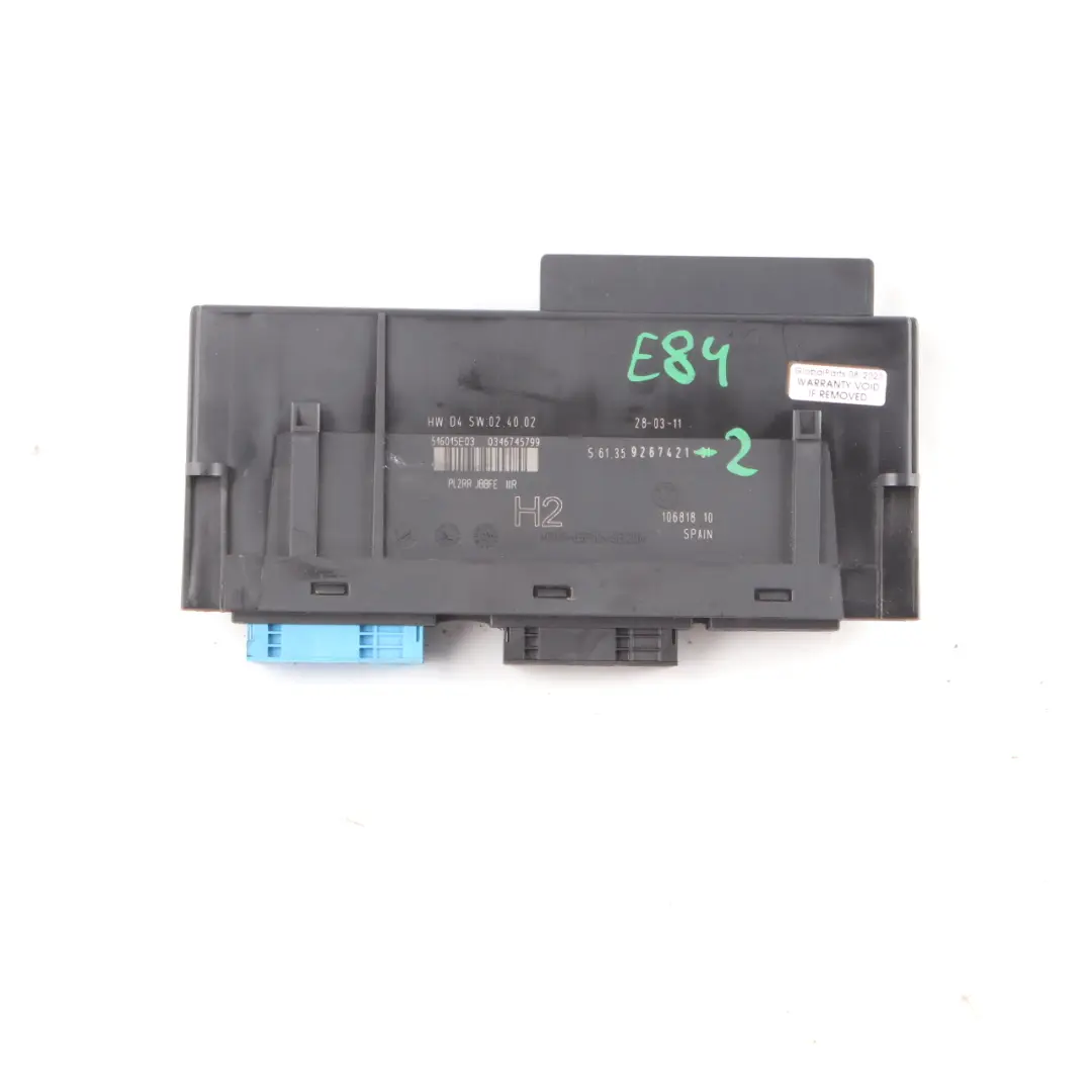 ECU Body Control Module M Junction Box PL2RR JBBFE IIIR to BMW E91 LCI with Part number 9267421 BMW E91 LCI ECU Body Control Module M Junction Box PL2RR JBBFE IIIR - SKU 9267421 - Part number 9267421