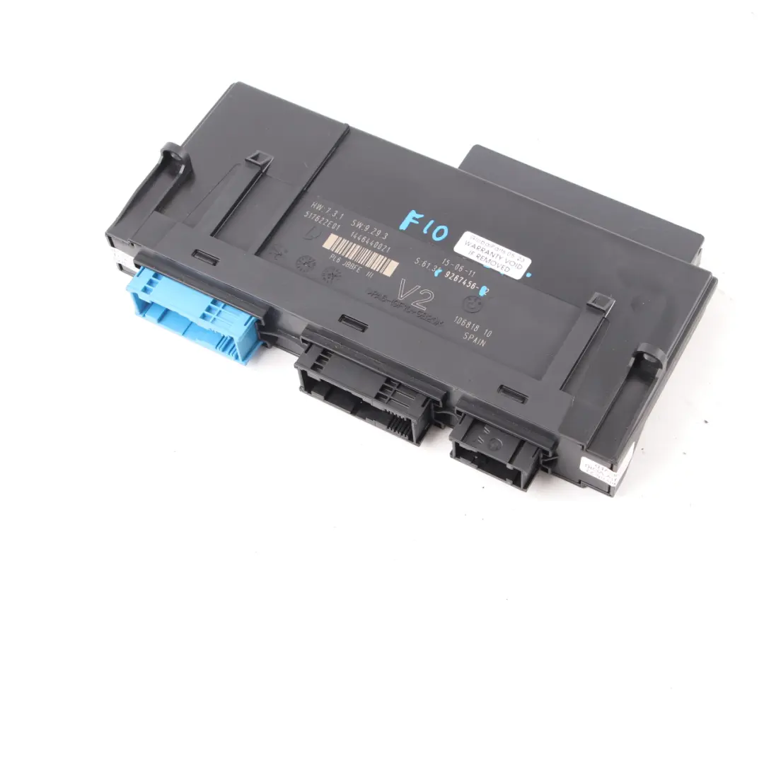 Unità di controllo BMW F10 F11 Modulo corpo ECU JBBFE IIIR V2 PL6 ECU per con numero di parte 9267456 Unità di controllo BMW F10 F11 Modulo corpo ECU JBBFE IIIR V2 PL6 ECU - SKU 9267456 - Numero di parte 9267456