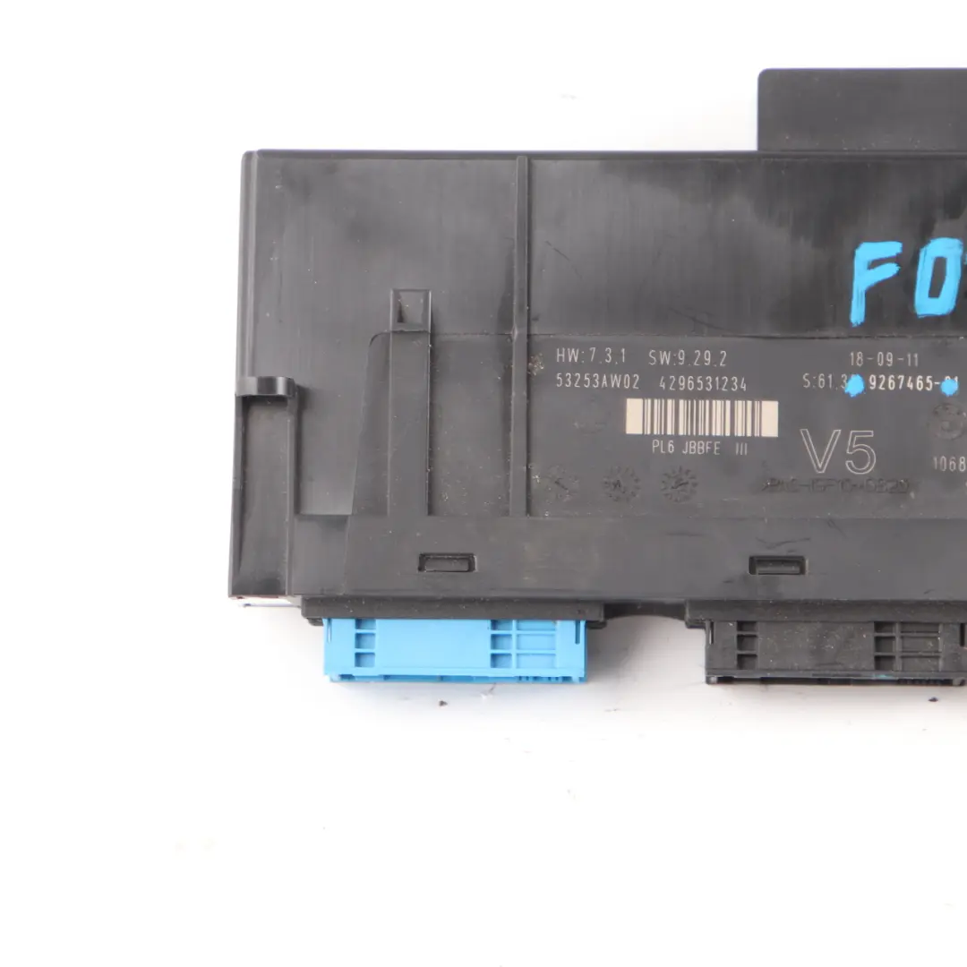  Body Control Module BMW F01 ECU Junction Box V5 PL6 JBBFE III Lear - SKU 9267465 - Part number 9267465