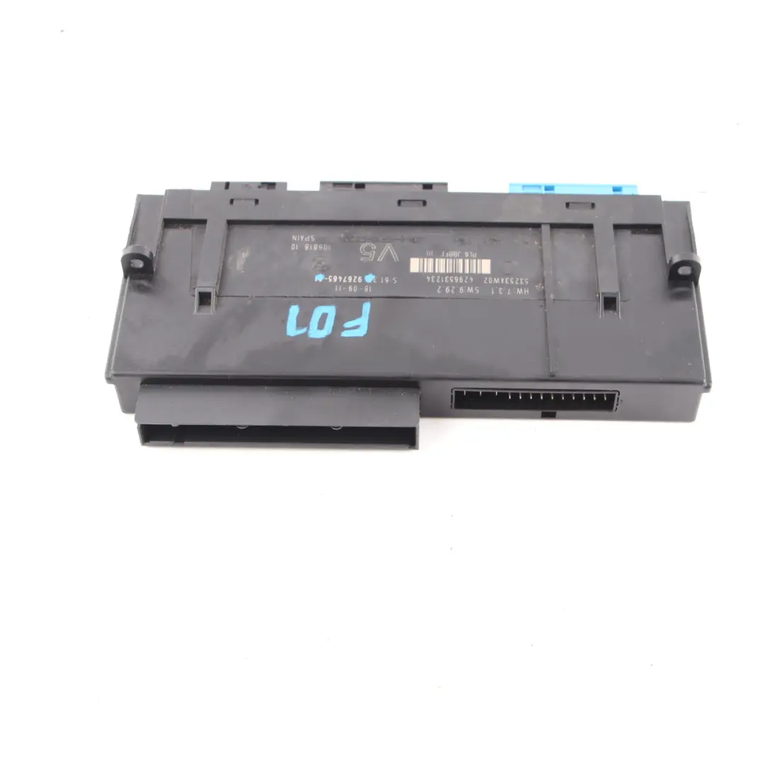 Body Control Module ECU Junction Box V5 PL6 JBBFE III Lear to BMW F01 with Part number 9267465 BMW F01 Body Control Module ECU Junction Box V5 PL6 JBBFE III Lear - SKU 9267465 - Part number 9267465