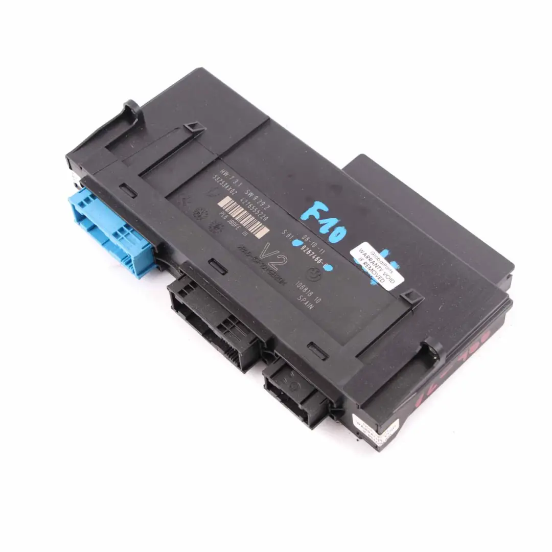 BMW F10 Boîtier Jonction Commande Carrosserie V2 PL2 JBBFE III Lear ECU - SKU 9267466 - Numéro de pièce 9267466