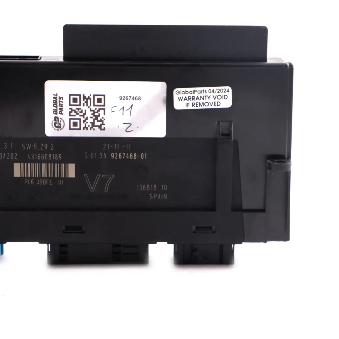  Body Control Module BMW F11 ECU Junction Box 3 PL6 JBBFE III V7 - SKU 9267468 - Part number 9267468
