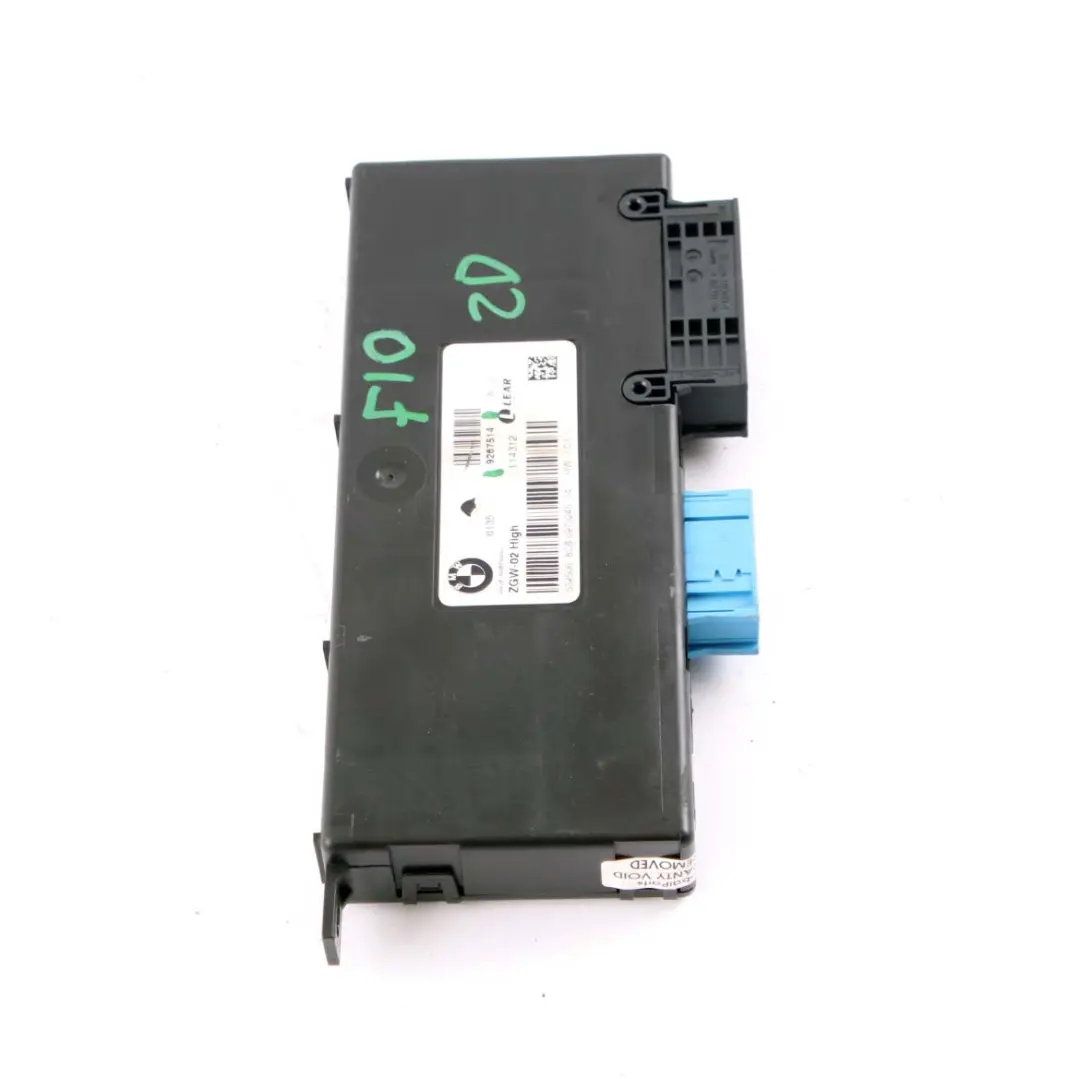 BMW F10 F11 Central Gateway Módulo ECU Unidad Control Lear ZGW-02 Alta - SKU 9267514 - Número de pieza 9267514