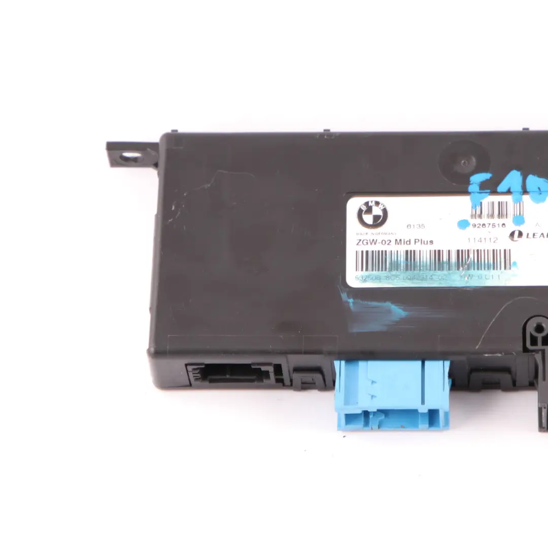 Zentrales Gateway Modul Steuer Gerät Lear ZGW-02 MID Plus für BMW F10 mit Teilenummer 9267516 BMW F10 Zentrales Gateway Modul Steuer Gerät Lear ZGW-02 MID Plus - SKU 9267516 - Teilenummer 9267516