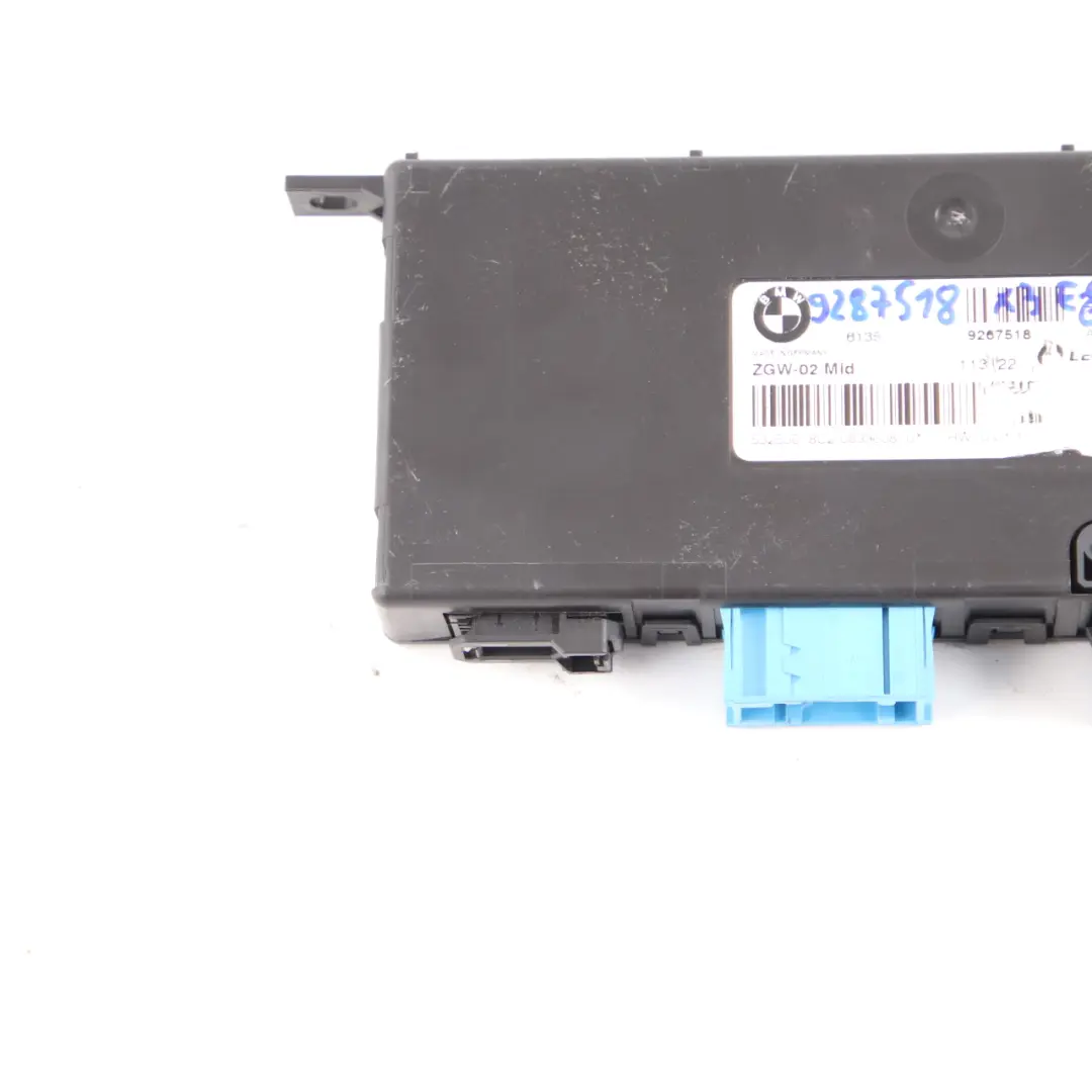 Central Gateway Module Control Unit Lear ZGW-02 Mid to BMW X3 F25 with Part number 9267518 BMW X3 F25 Central Gateway Module Control Unit Lear ZGW-02 Mid - SKU 9267518 - Part number 9267518