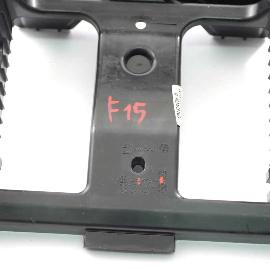  Support console centrale arrière BMW F15 F16 F86 montage porte-bagages - SKU 9267954 - Numéro de pièce 9267954