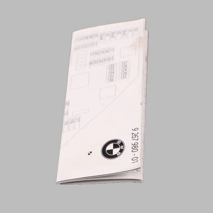 BMW F10 Diagramma Posizione Fusibili Mappa Raggruppamento Fusibili - SKU 9267980 - Numero di parte 9267980