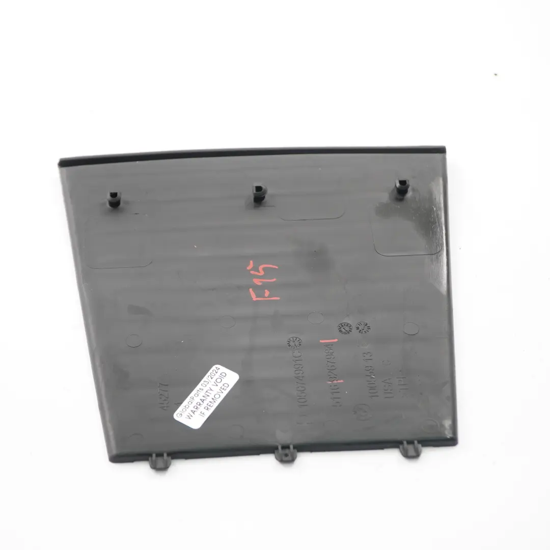 Console Centrale Plateau Arrière Tapis Caoutchouc pour BMW F15 F16 à propos du numéro de pièce 9267984 BMW F15 F16 Console Centrale Plateau Arrière Tapis Caoutchouc - SKU 9267984 - Numéro de pièce 9267984