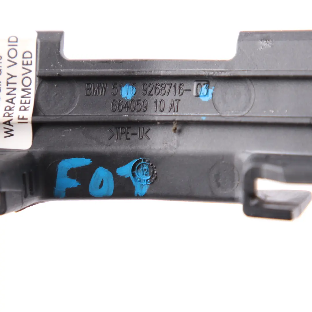 Cable Duct Cover Trim Panel Cover Interior Mirror to BMW F01 LCI with Part number 9268716 BMW F01 LCI Cable Duct Cover Trim Panel Cover Interior Mirror - SKU 9268716 - Part number 9268716